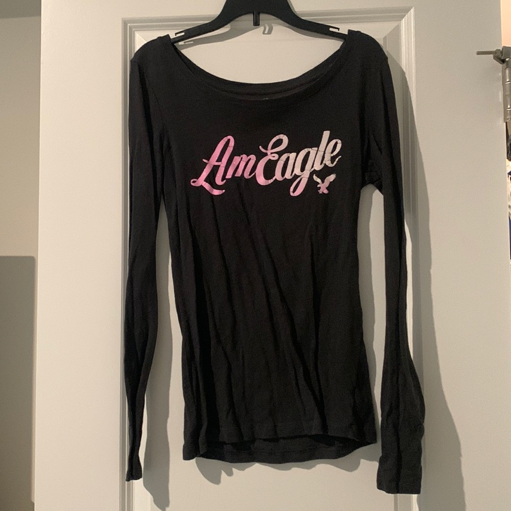 Womens size small american eagle black long sleeve shirt